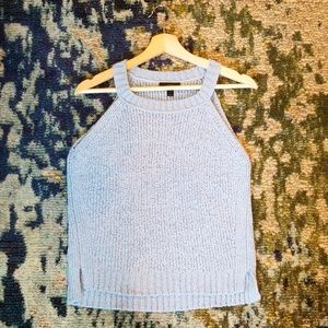 J Crew sleeveless baby blue top, size M